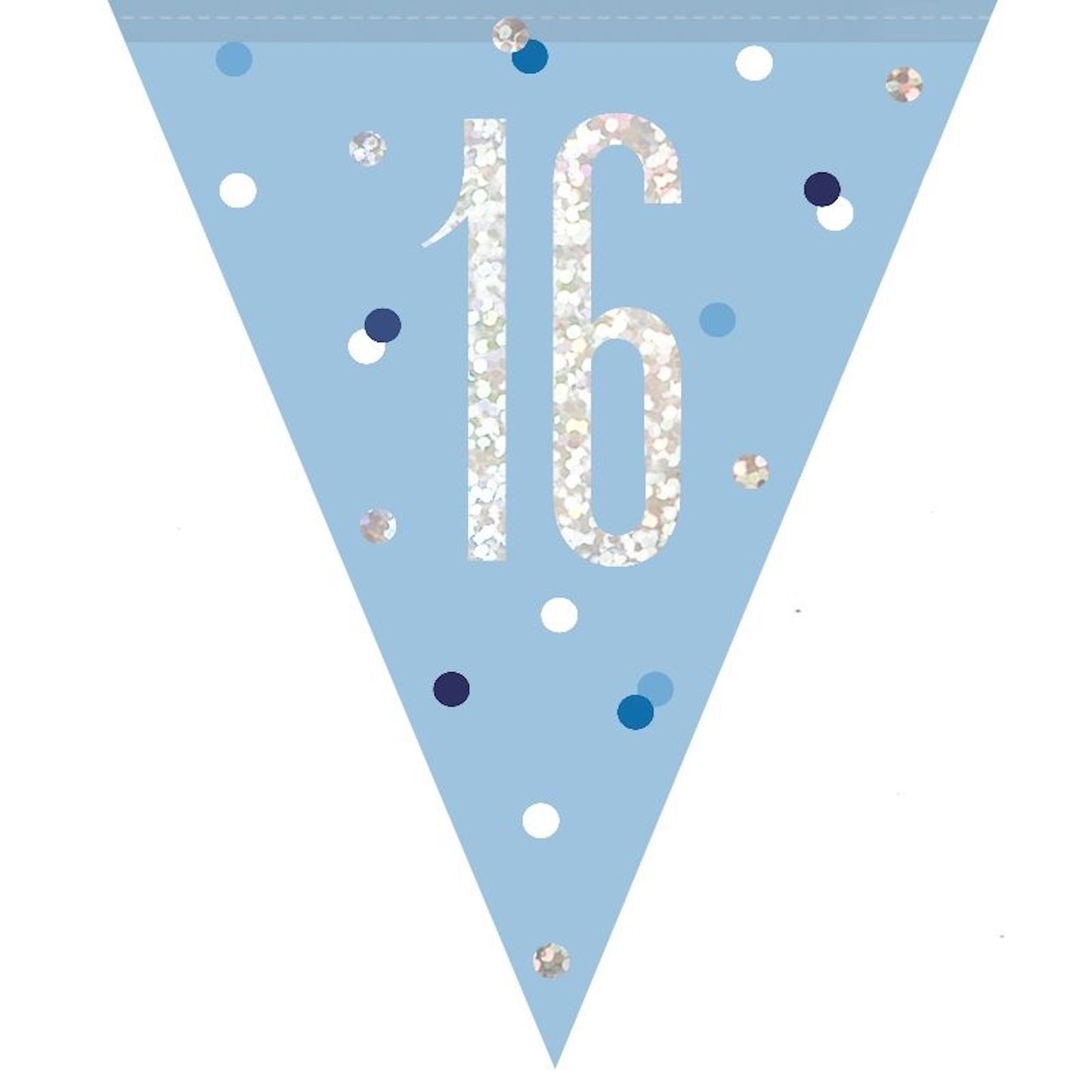 16th Birthday Blue Bunting