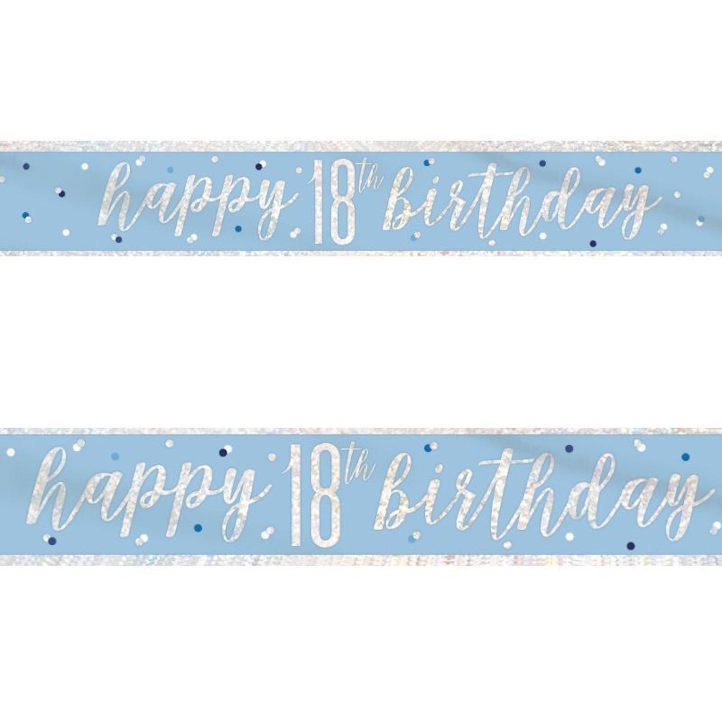 18th Birthday Blue Banner