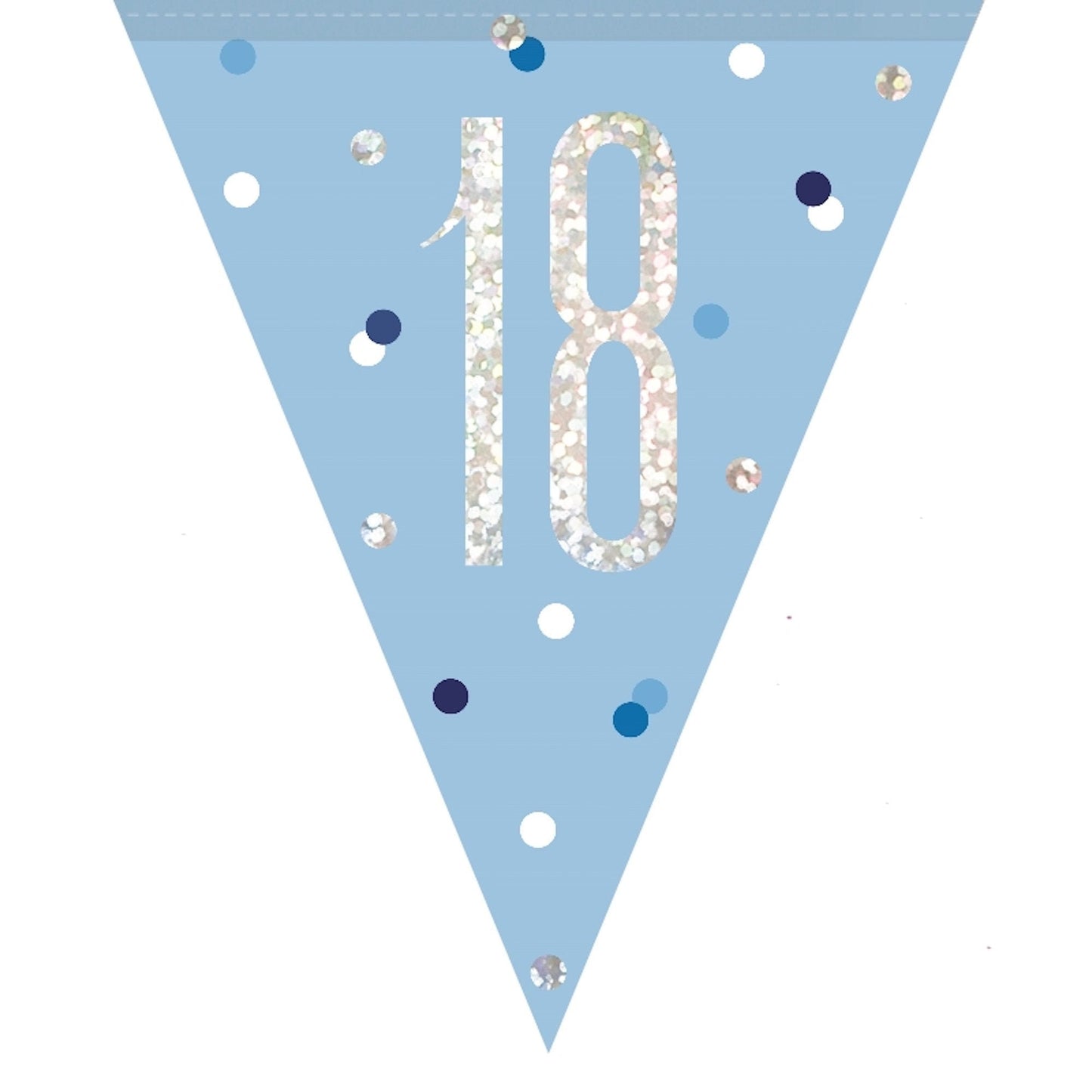 18th Birthday Blue Bunting