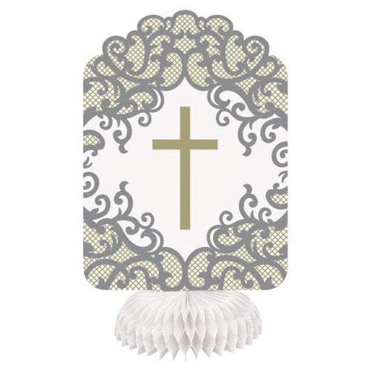 Gold Cross Honeycomb Centrepiece