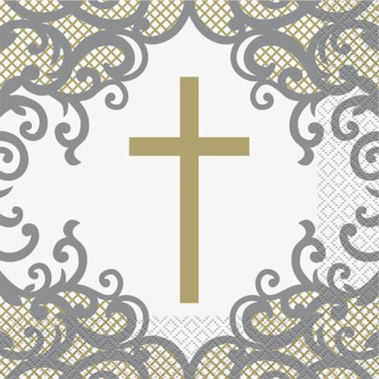 Gold Cross Napkins