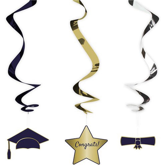 Graduation Hanging Swirls