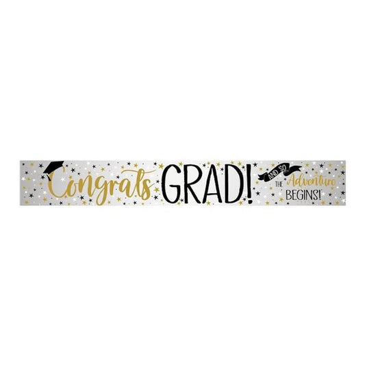 Congrats Grad Foil Banner