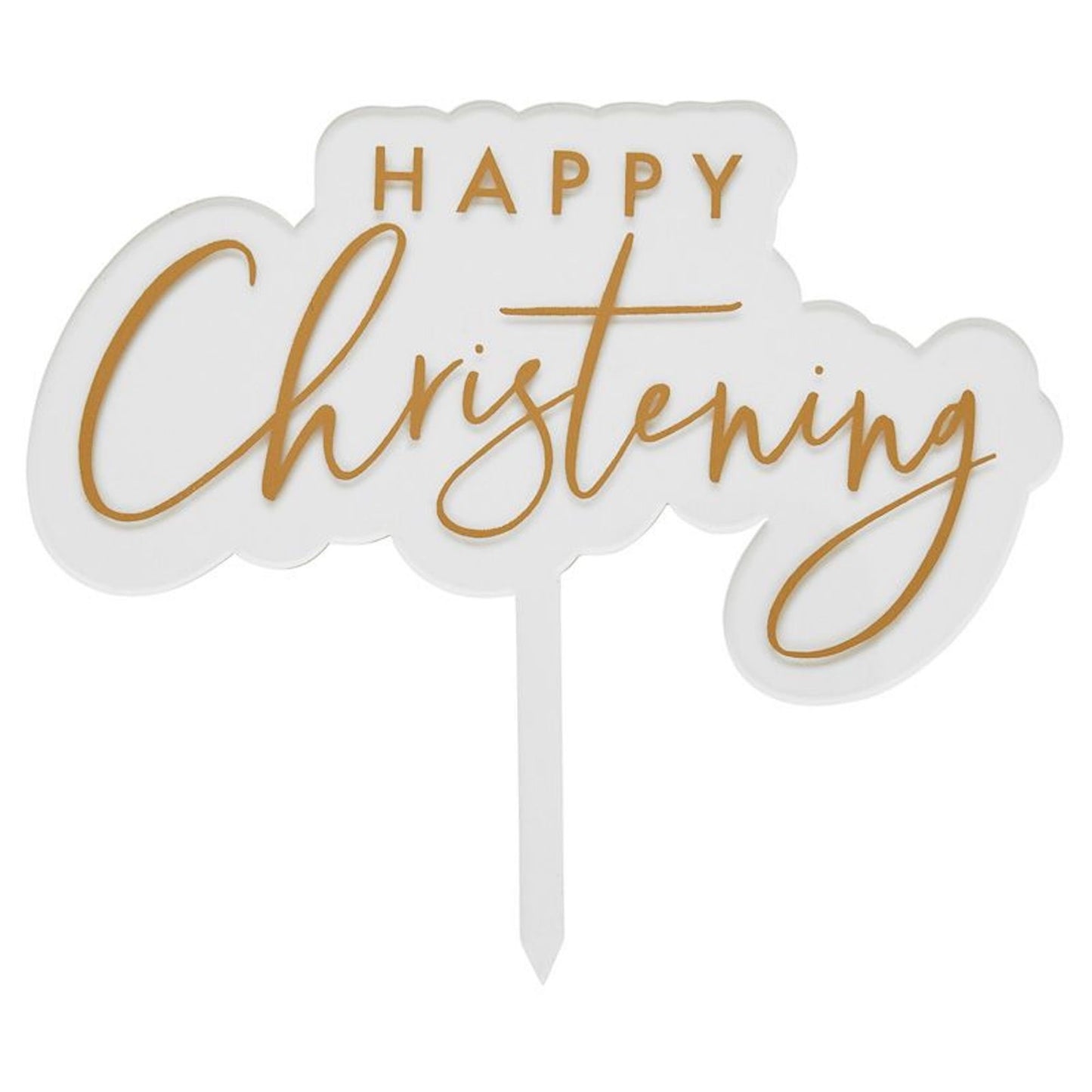 Happy Christening Cake Topper