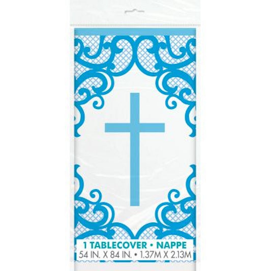 Blue Cross Table Cover