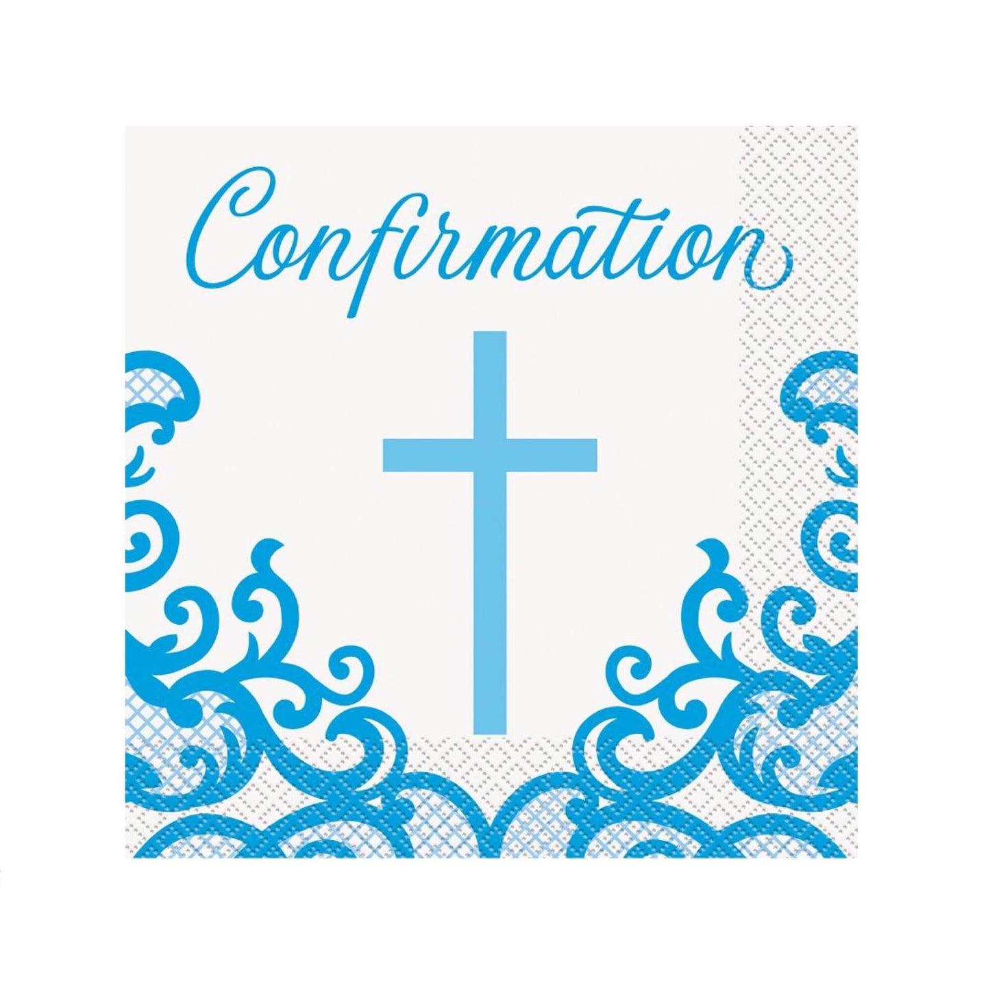 Blue Confirmation Napkins