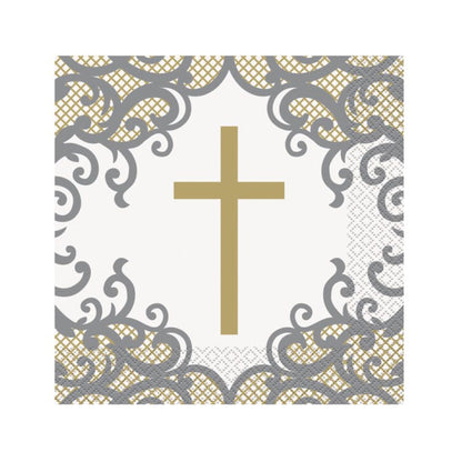 Gold Cross Napkins