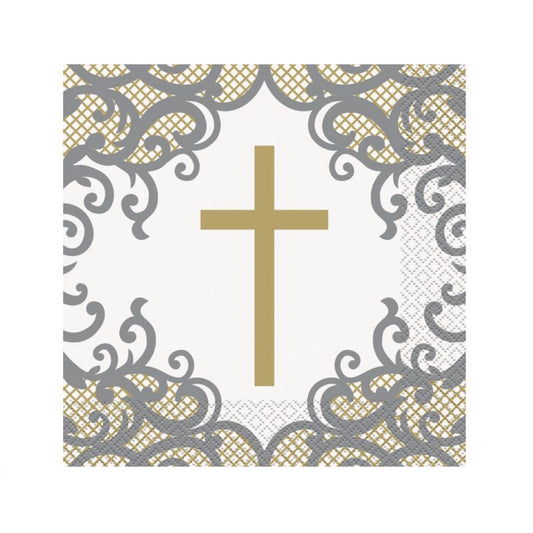 Gold Cross Napkins