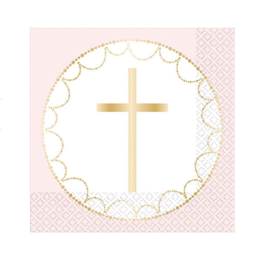 Pink Cross Napkins