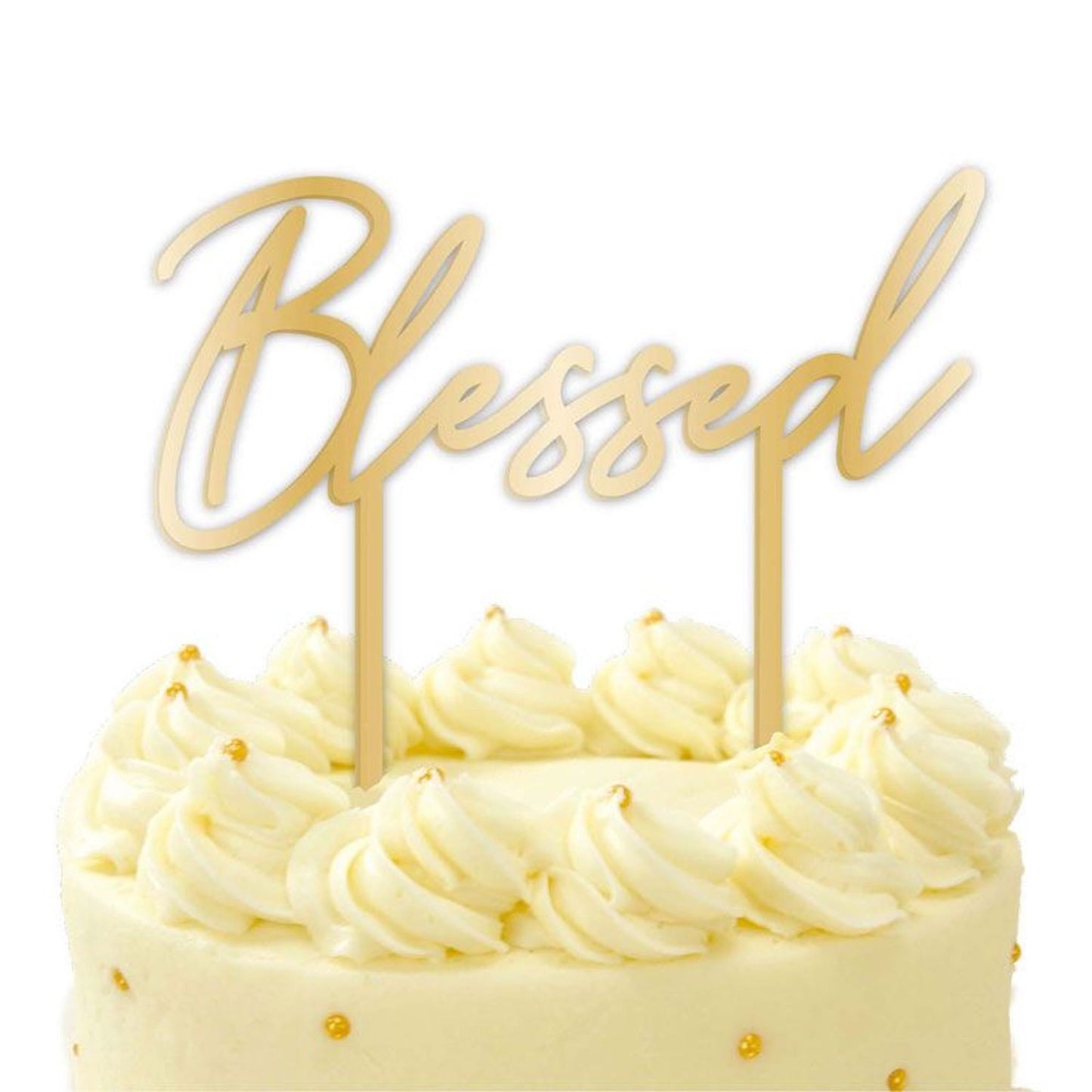 Acrylic Blessed Cake Topper