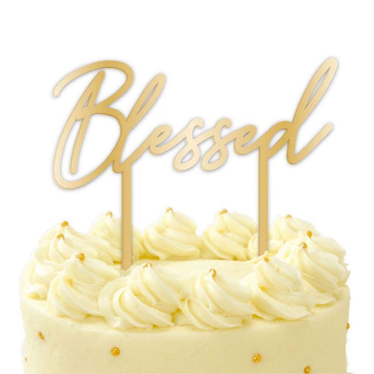 Acrylic Blessed Cake Topper