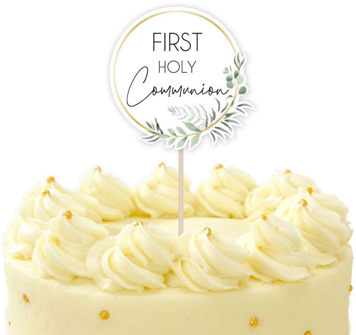 First Holy Communion Cake Topper