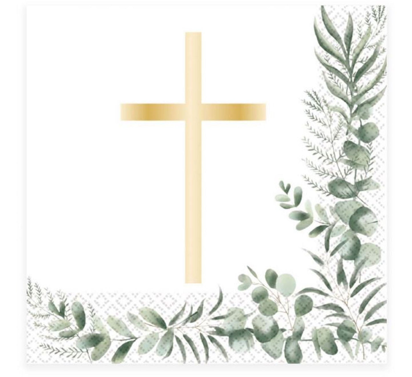 Botanical Christening Napkins