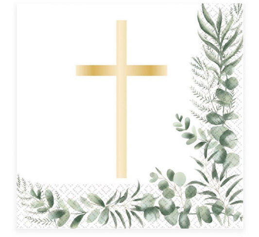 Botanical Christening Napkins